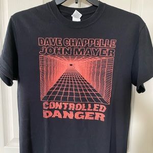 Dave Chappelle John Mayer Controlled Danger T-Shirt SF Masonic Fillmore. M